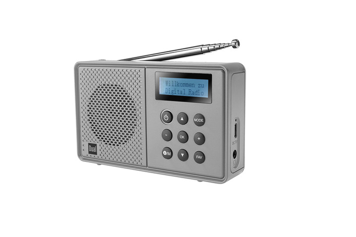 - Bärbar DAB+ radio från Dual med inbyggt batteri, i färg SVART, I utförande DAB+ Radio MCR 110 Utsikt 1