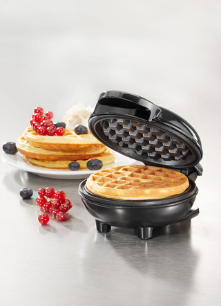 minivåffeljärn med non-stick beläggning