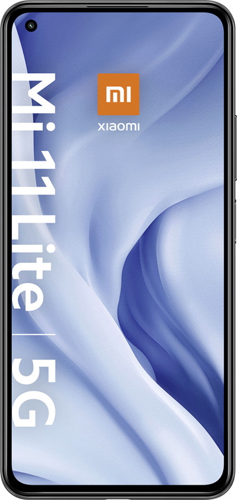 - Xiaomi Mi 11 Lite smartphone med 5G, i färg SVART-VITT Utsikt 1