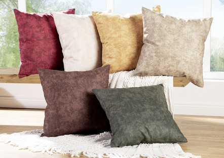 Kuddfodral i marmorerad velour, 2 st