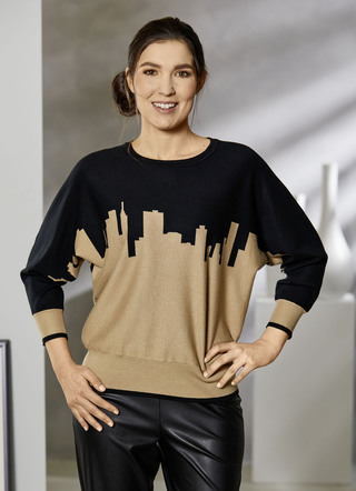 Pullover i mjuk, finstickad