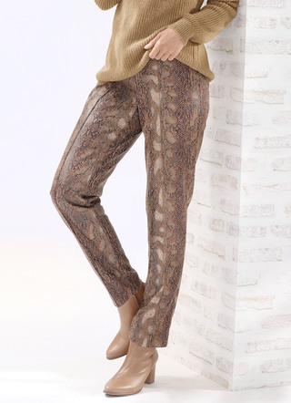 Byxor med reptil-look