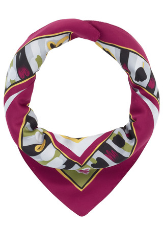 Sammet halsduk med fantasy blomma design