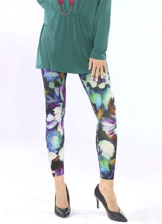 Leggings med briljant bläckstråletryck