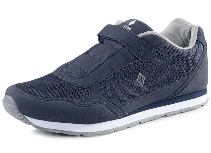 Loafers & snörskor - Tofflor gjorda av nubuck och textilmaterial, i storlek 040 till 046, i färg MARIN Utsikt 1