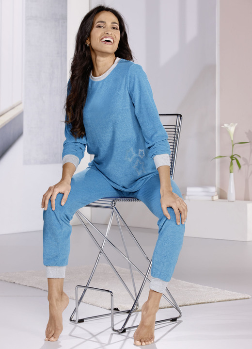 Lång- & kortärmade pyjamasar - Pyjamas, i storlek 032 till 050, i färg BENSIN GRÅ Utsikt 1