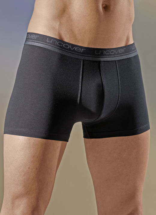 Underkläder för män - Långa kalsonger i trepack, i storlek 004 till 009, i färg SVART