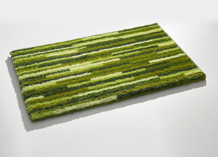 Badrumsinredning - Badrumsset med halkhämmande baksida, i storlek 100 (Halvrund matta, 50/ 80 cm) till 112 (Skydd för toalettlock, 47/ 50 cm), i färg GRÖN Utsikt 1