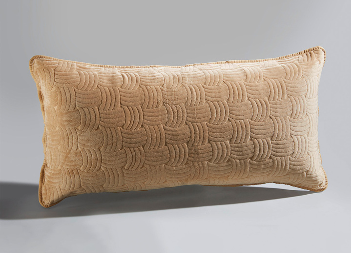 Överkast - Underbart mjukt överkast och örngott i sammetslook, i storlek 873 (enkelsäng, 140x210 cm) till 924 (1 örngott, 40x 80 cm), i färg KAMEL Utsikt 1