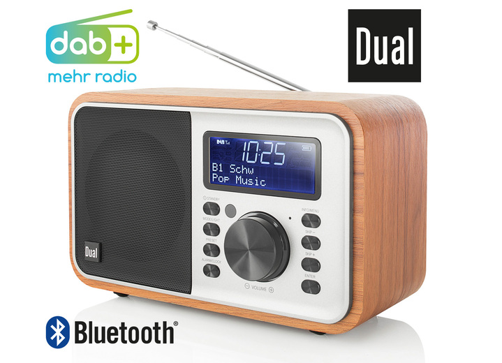 - Dubbel DCR-51 digital radio i trädesign, i färg TRÄFÄRGER Utsikt 1