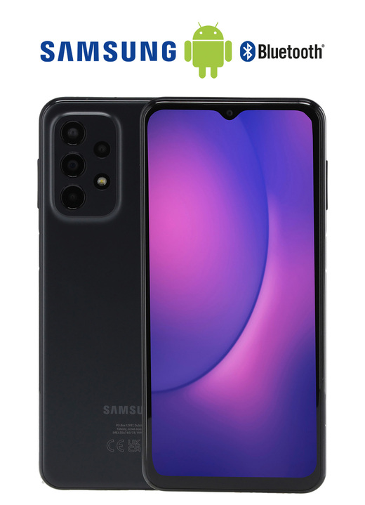 - Samsung Galaxy A23 smartphone, i färg JEANS BLÅ Utsikt 1