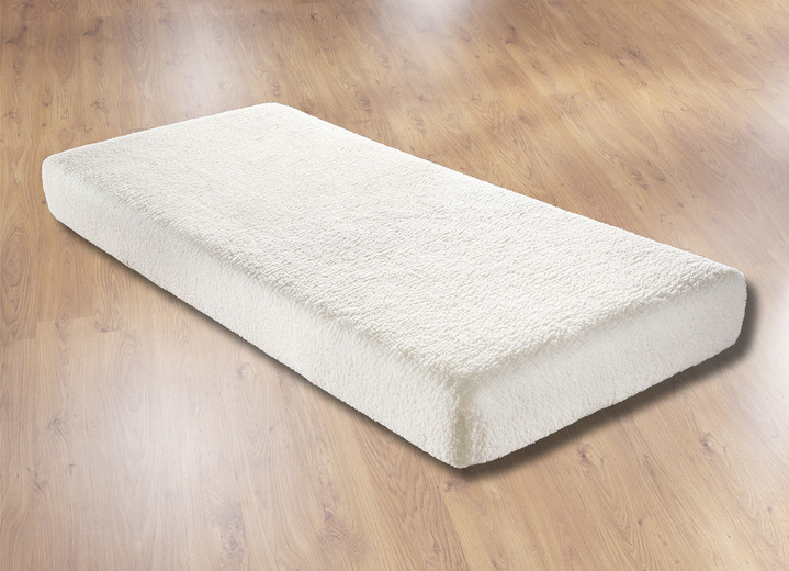 Dra-på-lakan - Lakan med Sherpa teddy plysch för mysiga, varma nätter, i storlek 133 (90-100/200 cm) till 138 (180-200/200 cm), i färg JEANS BLÅ