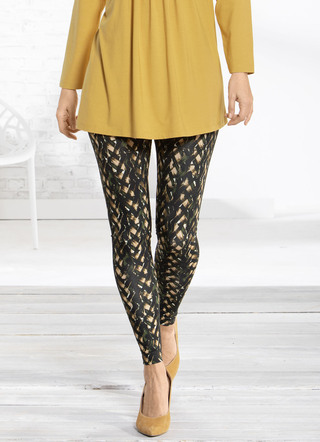 Leggings med briljant bläckstråletryck
