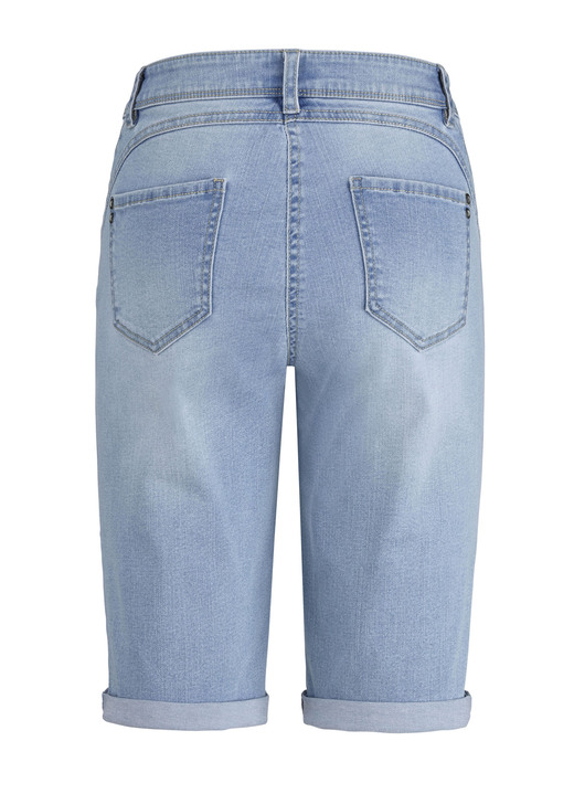 - Bermudashorts med push-up effekt, i storlek 034 till 052, i färg LJUSBLÅ Utsikt 1