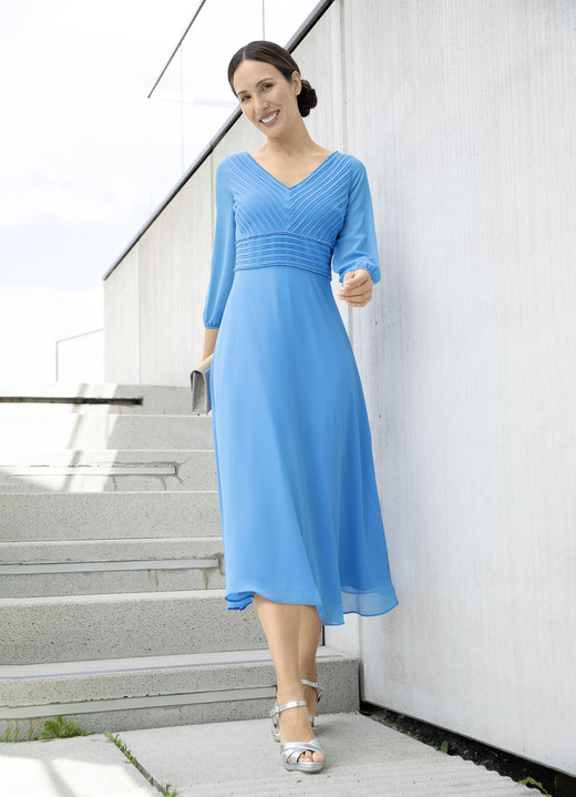Aftonklänningar - Klänning med fina dekorativa kulor, i storlek 036 till 052, i färg TURKOS Utsikt 1