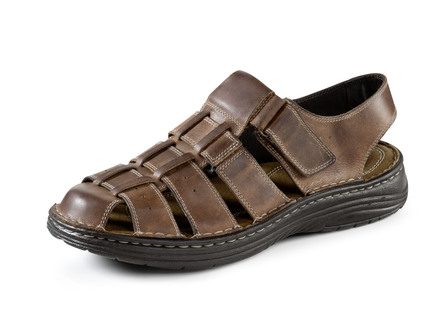 GINO GALANTE sandal av smord, skuggad kohud