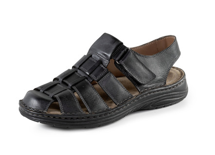 Sandal av smord, skuggad kohud