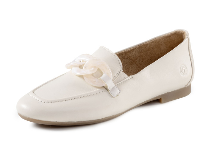 Remonte - Remonte loafers med trendig dekorativ kedja, i storlek 036 till 042, i färg JEANS BLÅ Utsikt 1