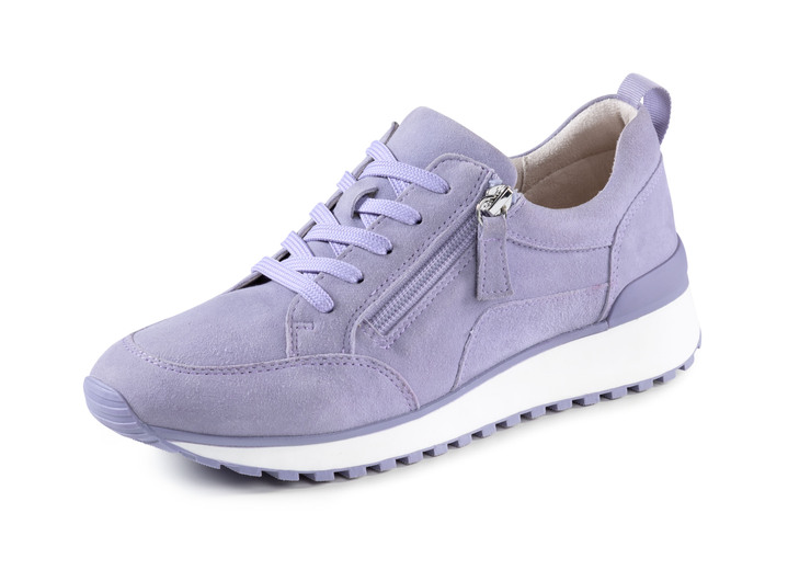 Caprice - Caprice, trendiga damsneakers, vidd G, med uttagbar fotbädd, i storlek 036 till 042, i färg LILA Utsikt 1