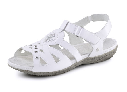 ELENA EDEN sandal med dekorativa nitar och läderinlägg