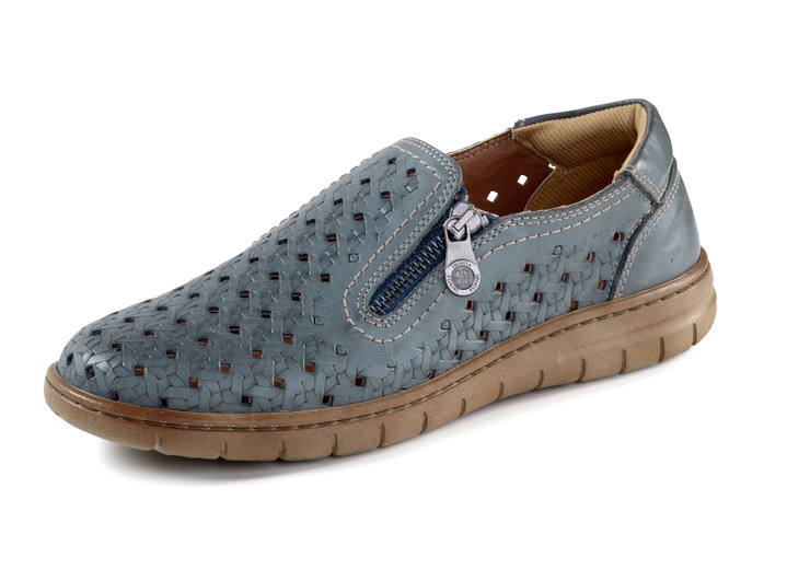 Elena Eden - ELENA EDEN loafer i nappaläder, i storlek 035 till 042, i färg JEANS Utsikt 1