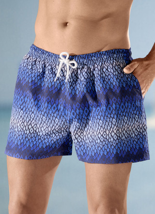 Badshorts med heltäckande design, mikrofiber