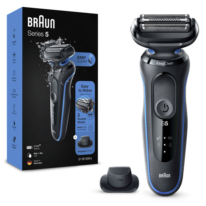 Skönhet & kroppsvård - Braun Shaver Series 5. 51-B1200s sladdlös rakapparat, i färg SVART