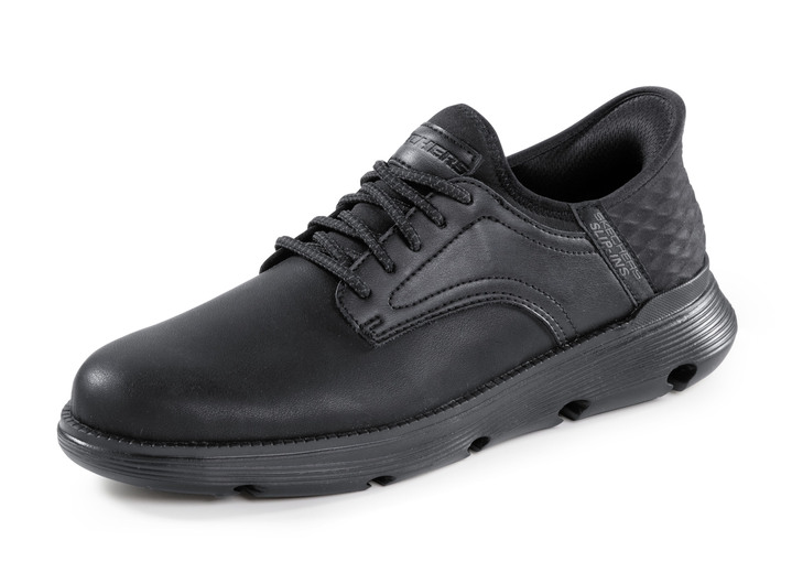 Loafers & snörskor - SKECHERS tofflor med formgjuten slip-in hälplatta, i storlek 040 till 048, i färg SVART Utsikt 1