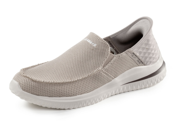 Loafers & snörskor - SKECHERS tofflor med formgjuten slip-in hälplatta, i storlek 040 till 048, i färg TAUPE Utsikt 1