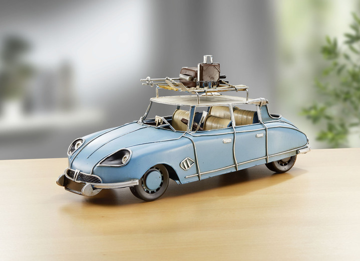 Samlarmodeller - Citroën DS 19, i färg BLAU Utsikt 1