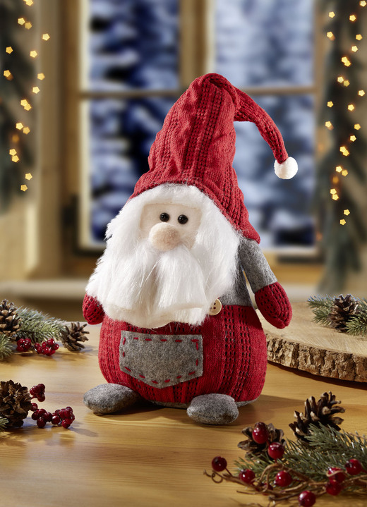 - Dörrstopp tomte, i färg ROT-GRAU-WEISS