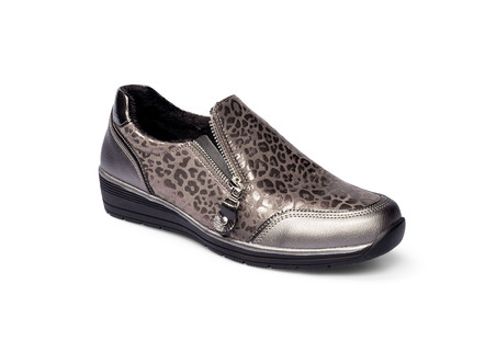 Snygg låg sko i leopardlook
