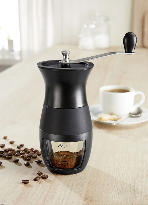 Kaffe & te - Kaffekvarn med konisk kvarn i porslin, i färg SCHWARZ