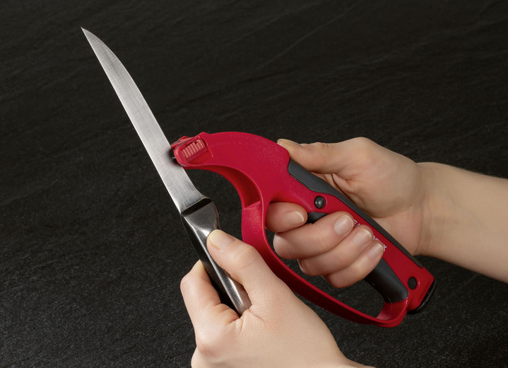 Hushållshjälpmedel - EASYmaxx universal knivslipare, i färg ROT-SCHWARZ Utsikt 1