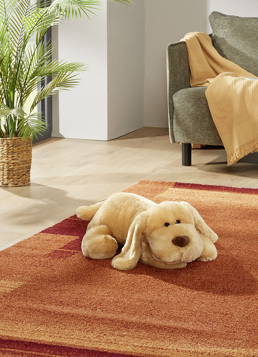 Presentidéer - Fluffig plyschhund, i färg BRAUN Utsikt 1