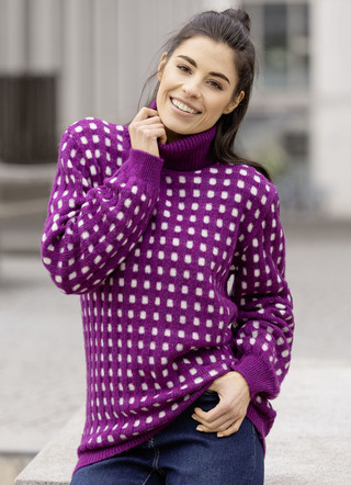 Pullover i strukturerad design