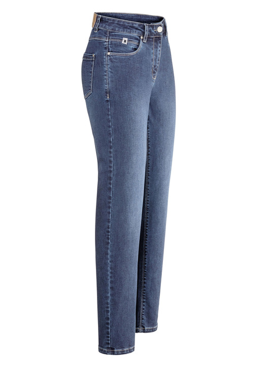 Jeans - Jeans med praktisk mobilficka, i storlek 017 till 050, i färg SVART-VITT Utsikt 1