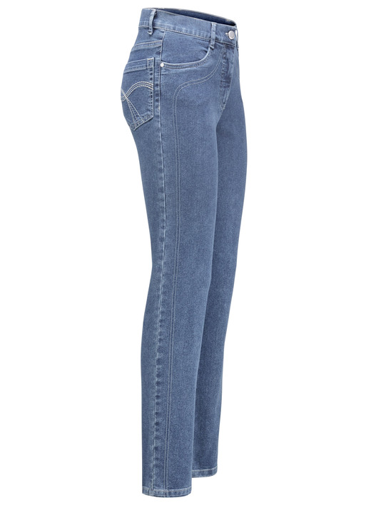 Byxor med knapp & dragkedja - Powerstretch jeans, i storlek 017 till 092, i färg JEANSBLAU Utsikt 1