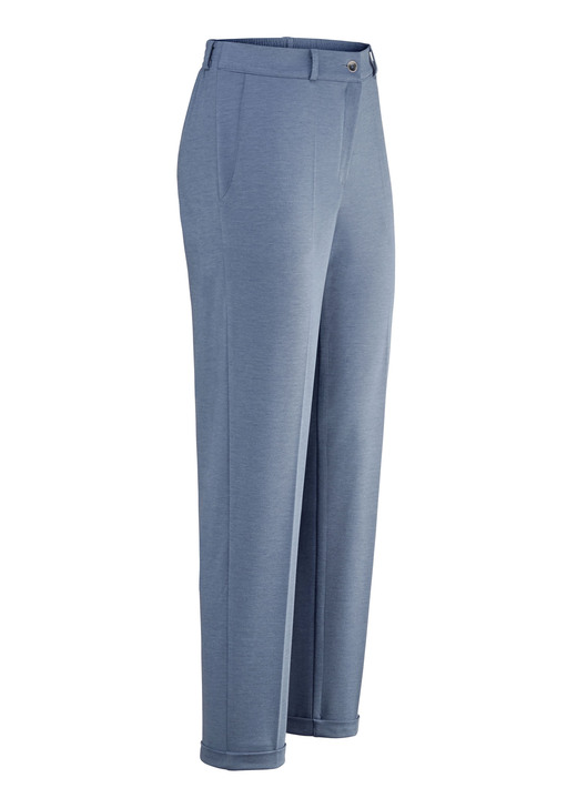 Byxor med knapp & dragkedja - Byxor med resår i midjan baktill, i storlek 018 till 052, i färg DENIM BLUE MELTER Utsikt 1