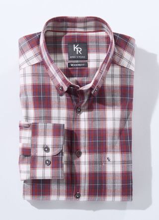Skjorta från "King's Road" med button-down krage i 3 färger