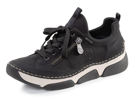 Rieker sneakers gjorda av skuggad syntet och textil