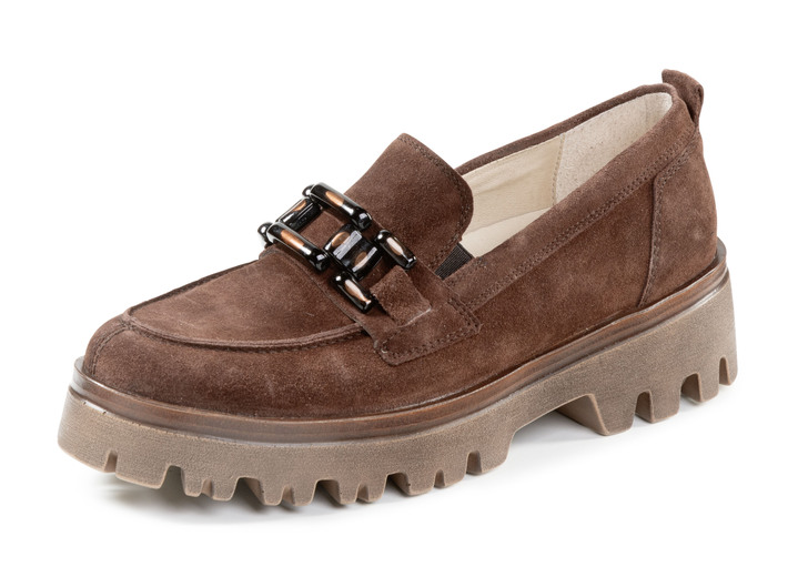 Damskor - Ranger mocka loafer, i storlek 3 1/2 till 8, i färg BRUN Utsikt 1