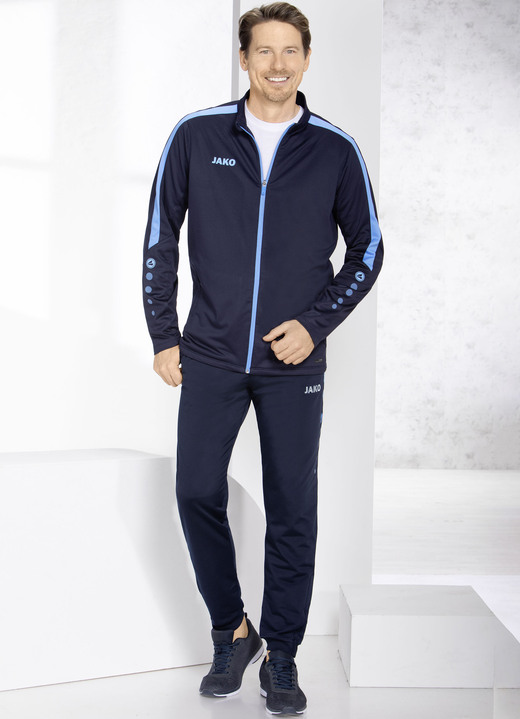 Sport- & fritidsmode - Fritidsdräkt från “Jako”, i storlek 3XL (58/60) till XXL (56), i färg MARIN LJUSBLÅ Utsikt 1