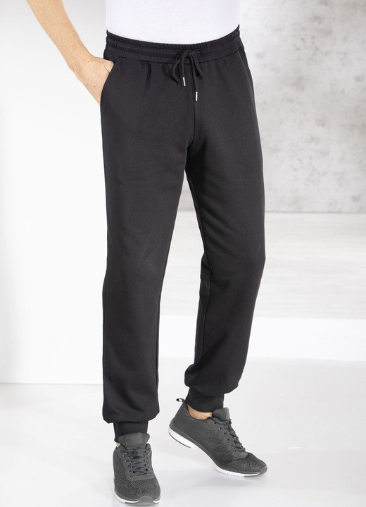 Sport- & fritidsmode - Casual byxor i 4 färger, i storlek 3XL (64/66) till XXL (60/62), i färg SCHWARZ Utsikt 1