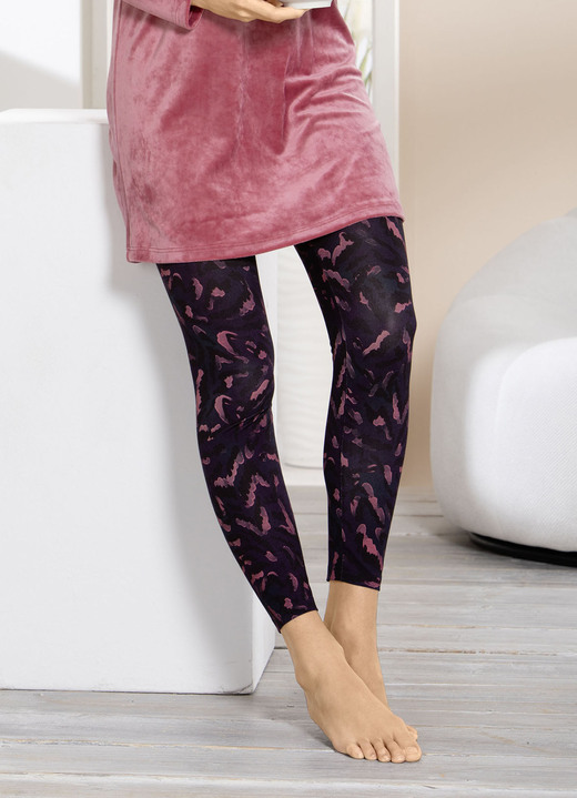 Leggings - leggings av högsta kvalitet, i storlek 036 till 054, i färg AZALEE-BUNT Utsikt 1