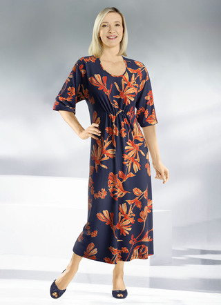 Kaftan med briljant färgat tryck