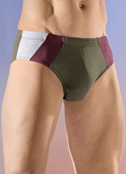 Trosor & underbyxor - Fyra paket trosor med färgade inlägg, i storlek 004 till 010, i färg 2X OLIVE-BORDEAUX-GRÅ MÄLTARE, 2X BORDEAUX-OLIVE-GRY MELTER Utsikt 1