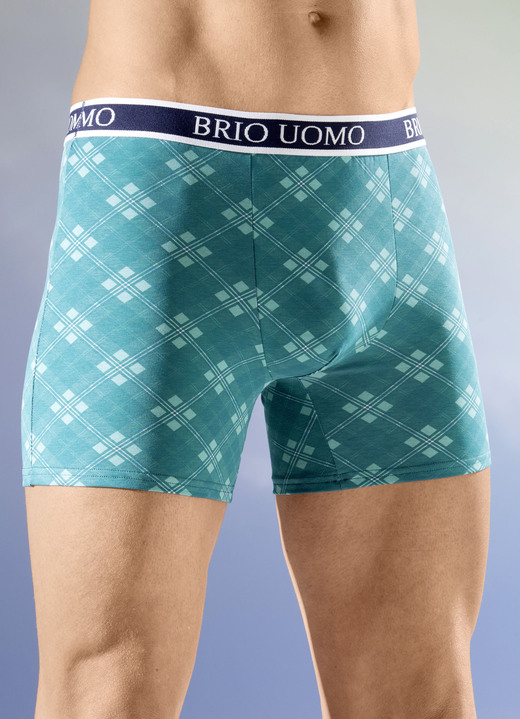 Byxor & boxershorts - Fyrapack byxor med resår i midjan, i storlek 004 till 010, i färg 2X PETROL, 2X MARINE-GELB Utsikt 1