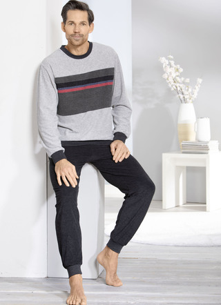 Stretchfrottépyjamas med muddar