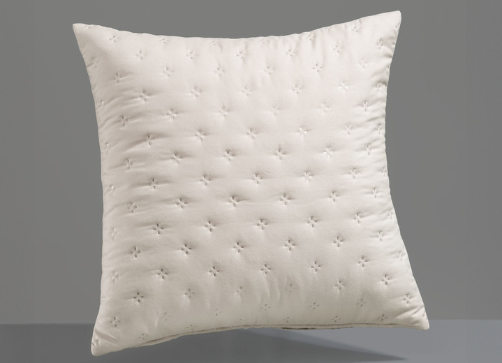Prydnadskuddar & överdrag - Snyggt överkast med bandkant, i storlek 873 (enkelsäng, 135x210 cm) till 924 (1 örngott, 50x50 cm), i färg BEIGE Utsikt 1